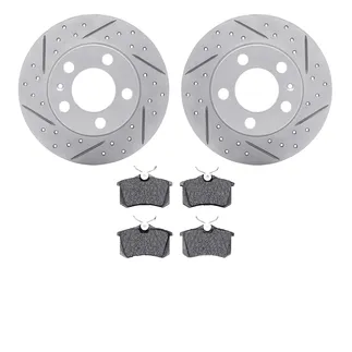 R1 Concepts WBUN1-74018 Brake Rotors - Carbon Coated - D/S W/ Optimum Oe Pads